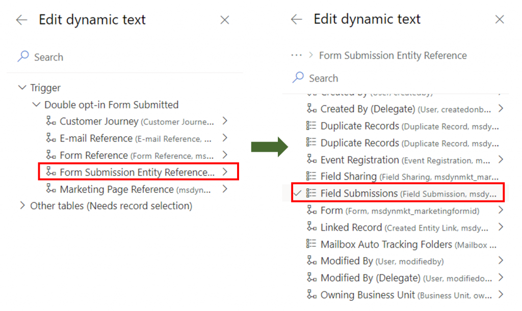 Wizard for dynamic text